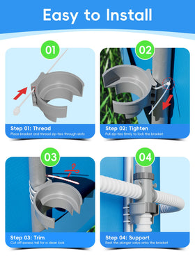 SHAPON anti-slip pad design protects hoses from wear and strain.