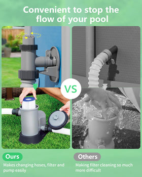 SHAPON durable plastic components ensure long-lasting above-ground pool parts.