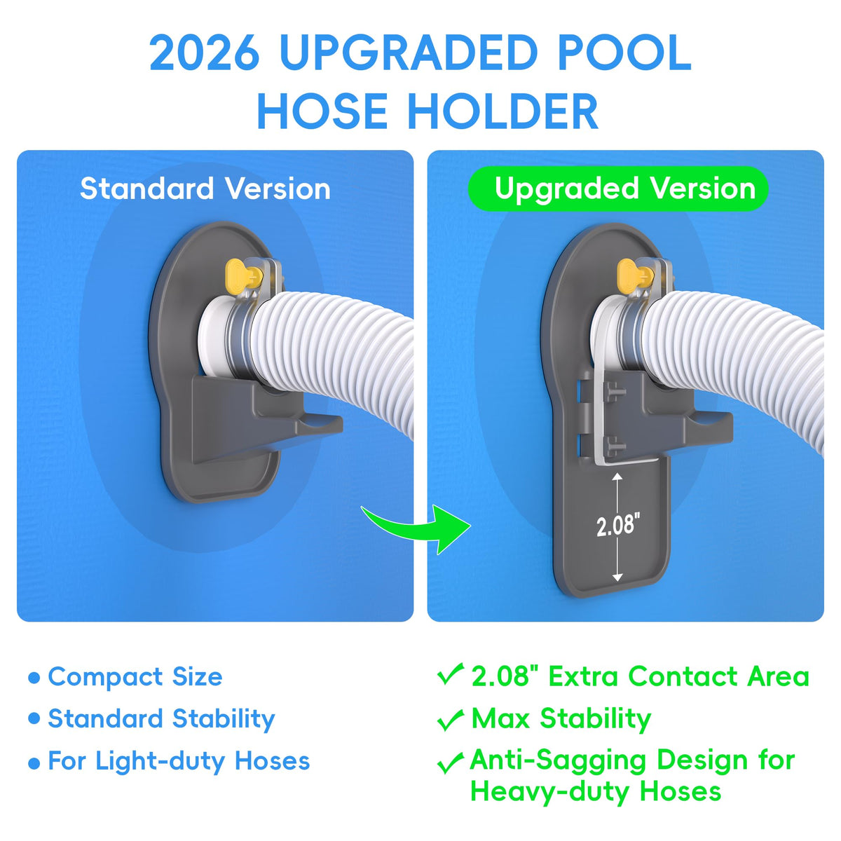 SHAPON hose holder back panel 2-08 inch for stable mounting