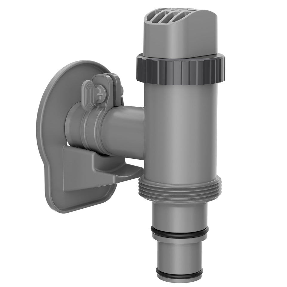 SHAPON plunger valve with hose kit for Intex pools enables quick flow control.