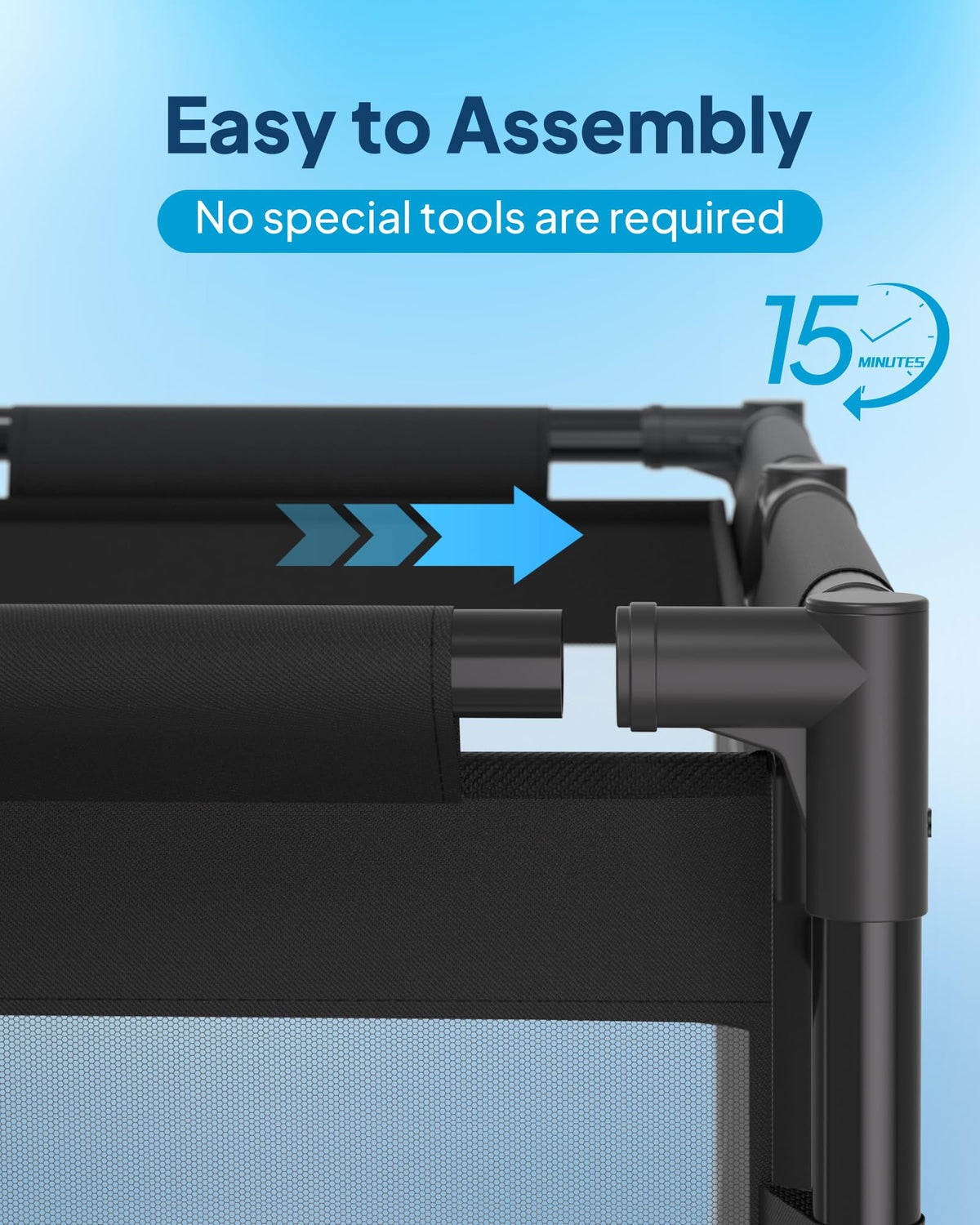 SHAPON tool-free assembly in about 15 minutes for quick setup.