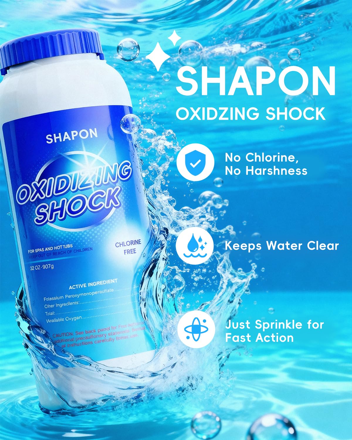 SHAPON 2-pack box shown for convenient spa maintenance