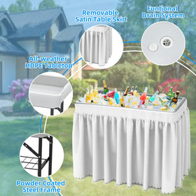 Durable high-density polyethylene construction of the ShareWIN table.