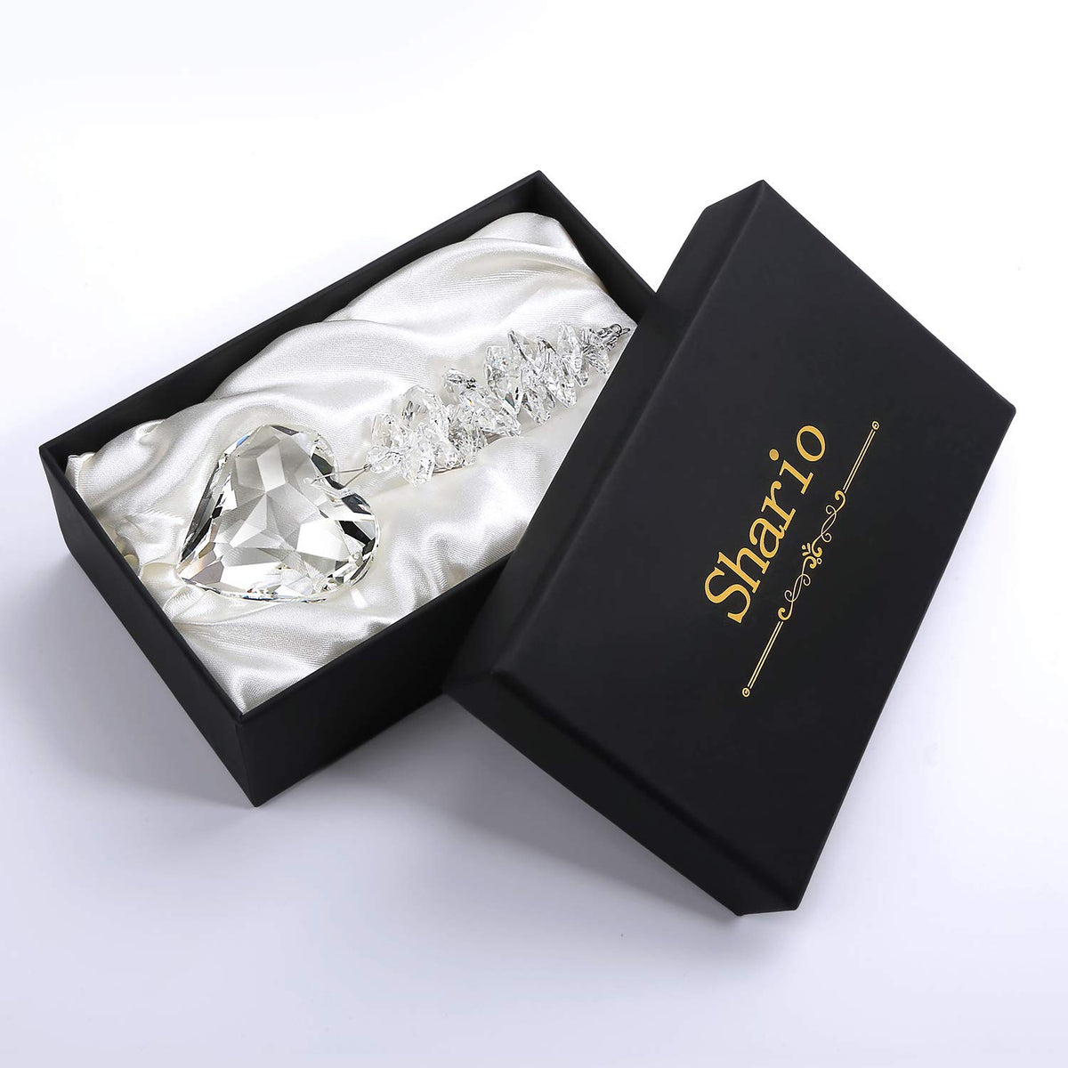 Shario flawless heart crystal showcasing high craftsmanship