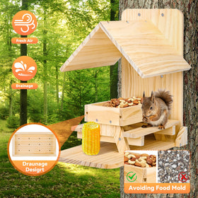 Sharmila Squirrel Feeder quick assembly with included screws and instructions