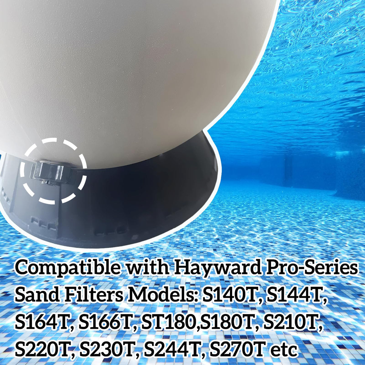 Sharutia SX180LA drain cap with Pro-Series Plus S311SX for reliable filtration.