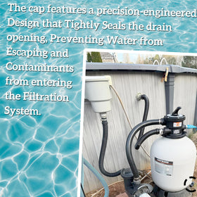 Sharutia SX180LA drain cap on Hayward S230T supports leak-free operation.