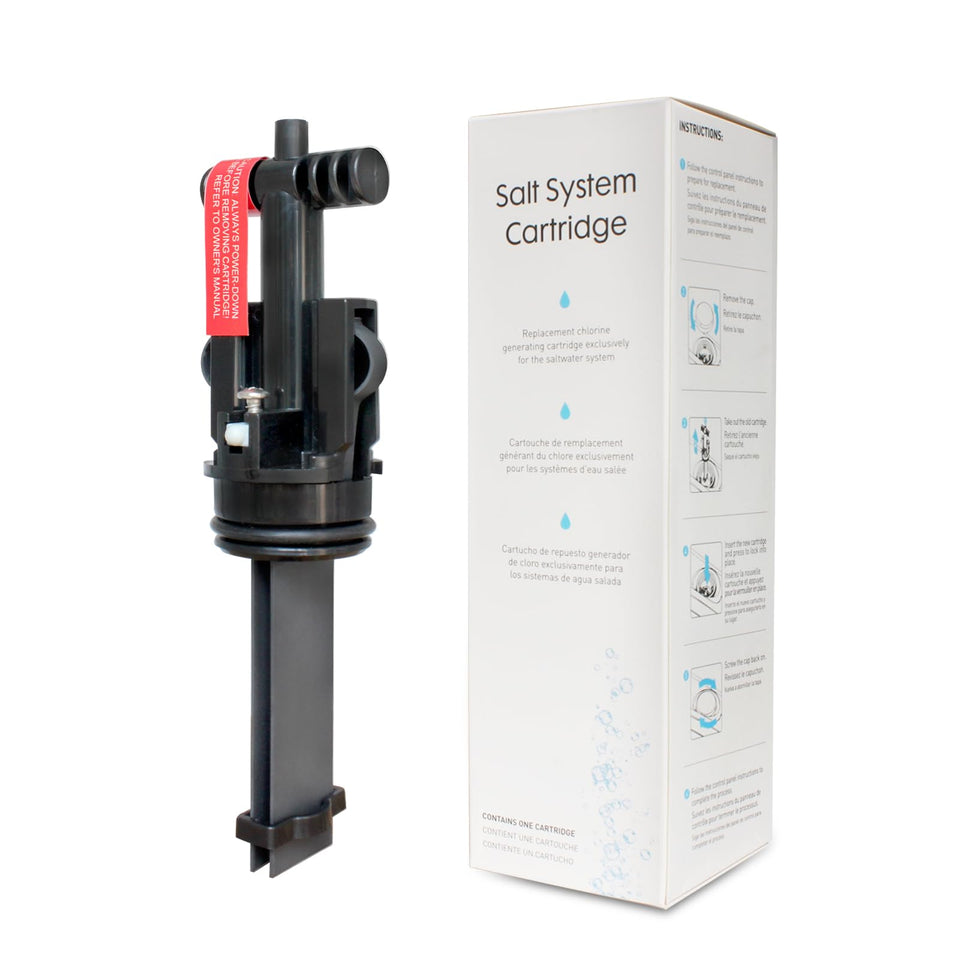SHAWLBEAR Salt System Cartridge packshot for easy spa water maintenance.