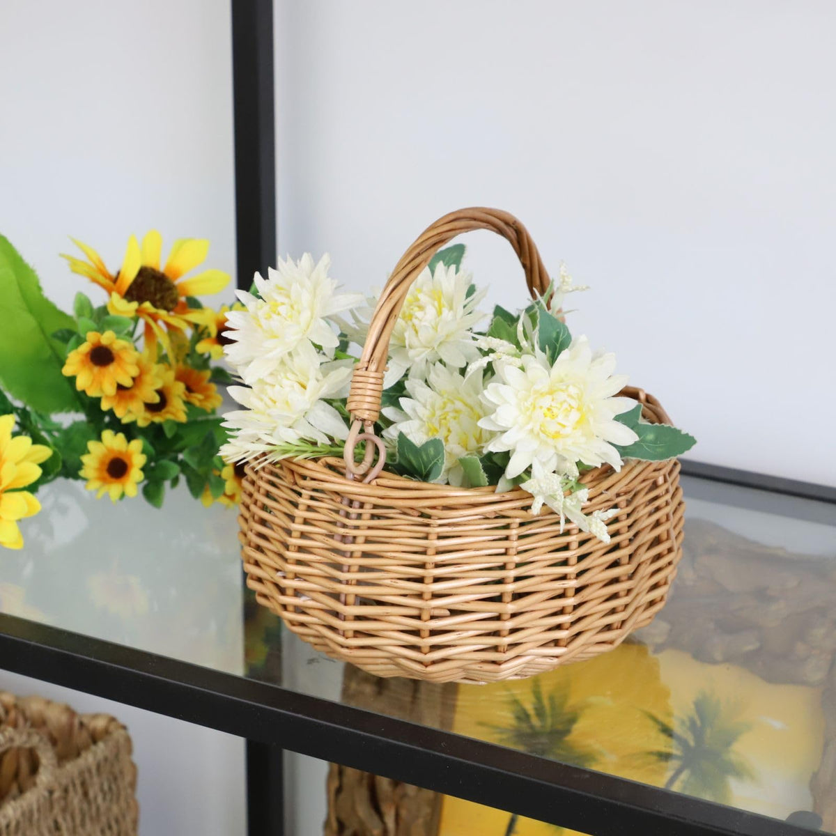 SHCMSADO versatile garden decor basket for outings and gifts