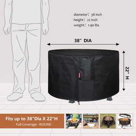 SheeChung 600D heavy duty patio cover guards against weather and debris.