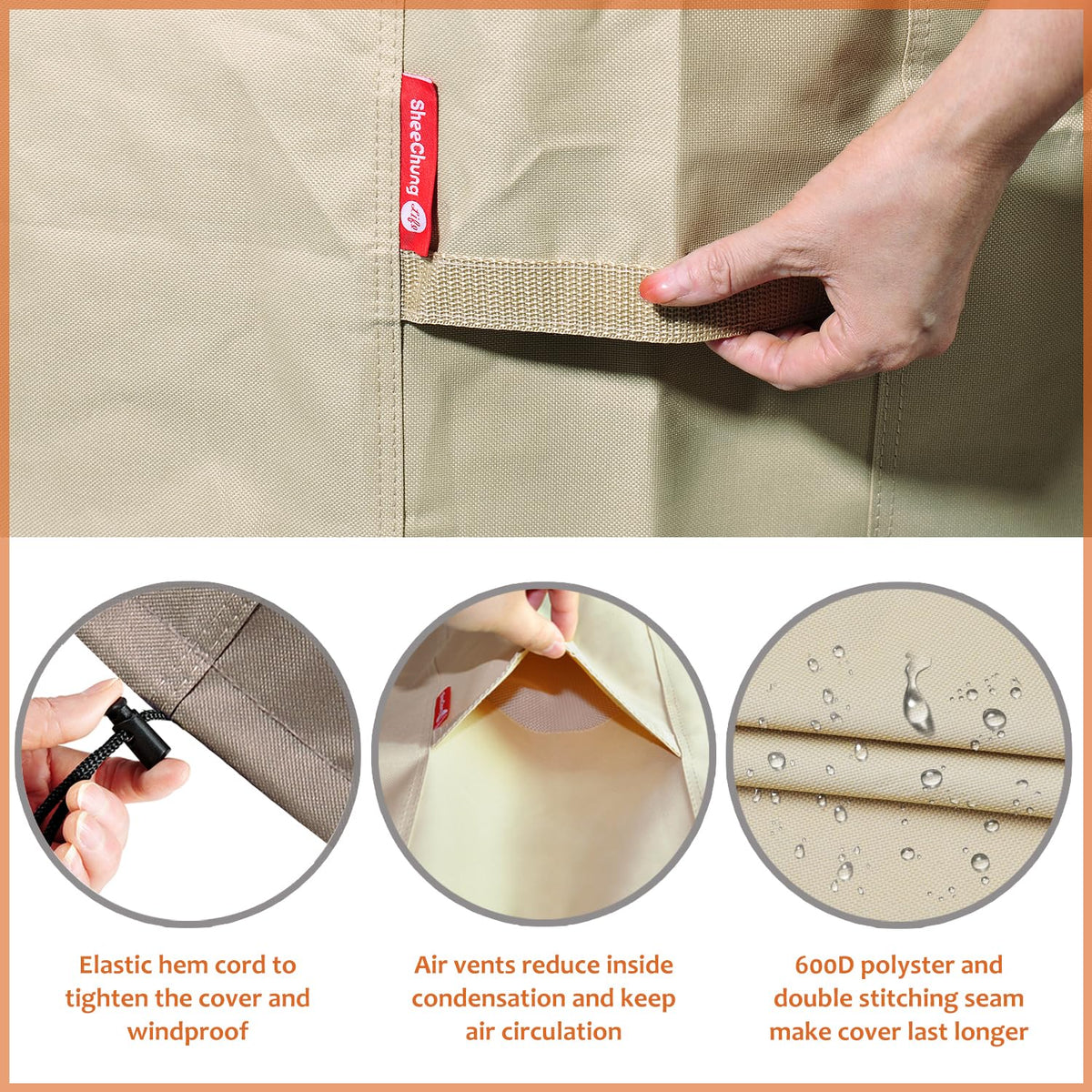SheeChung air vents with mesh reduce wind pressure and vent moisture