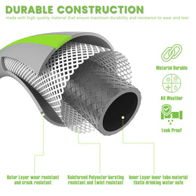 SheeChung compact hose is easy to store beside hose reels.