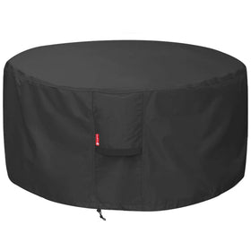 SheeChung 44-inch round fire pit cover protecting a pit from weather