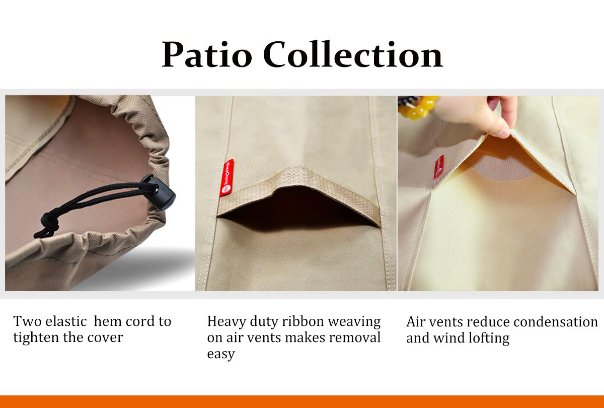 Adjustable drawstrings for a snug, custom-like fit.