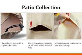 Adjustable drawstrings for a snug, custom-like fit.