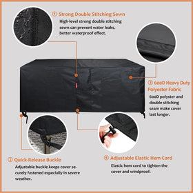 Ventilated design reduces interior condensation for a drier cover interior.