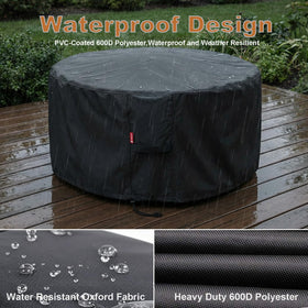 Adjustable drawstring ensures a snug fit on round pits