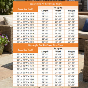 SheeChung fire pit cover on a deck protects from rain and dirt.