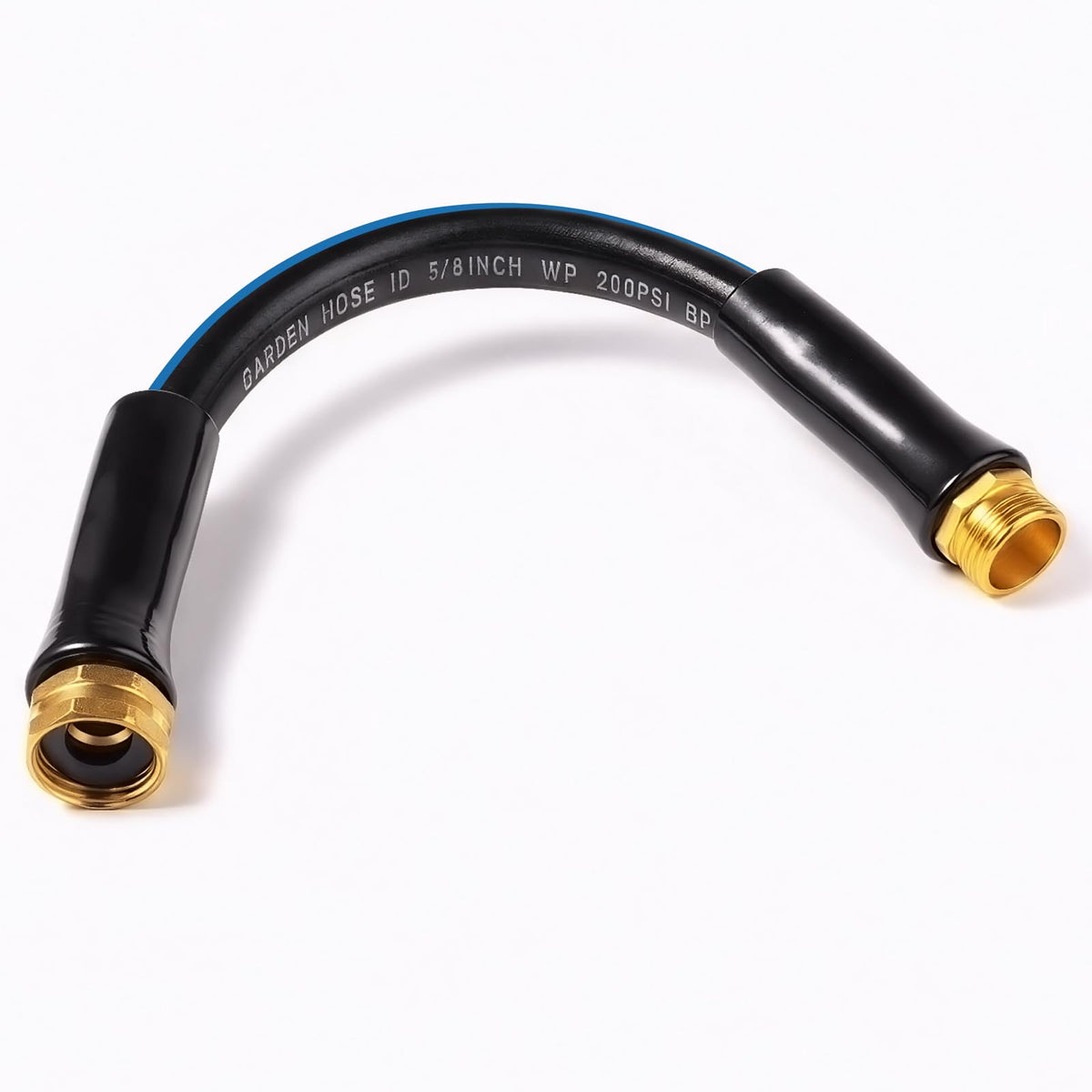 SheeChung short garden hose with male/female connector for leak-free setup.