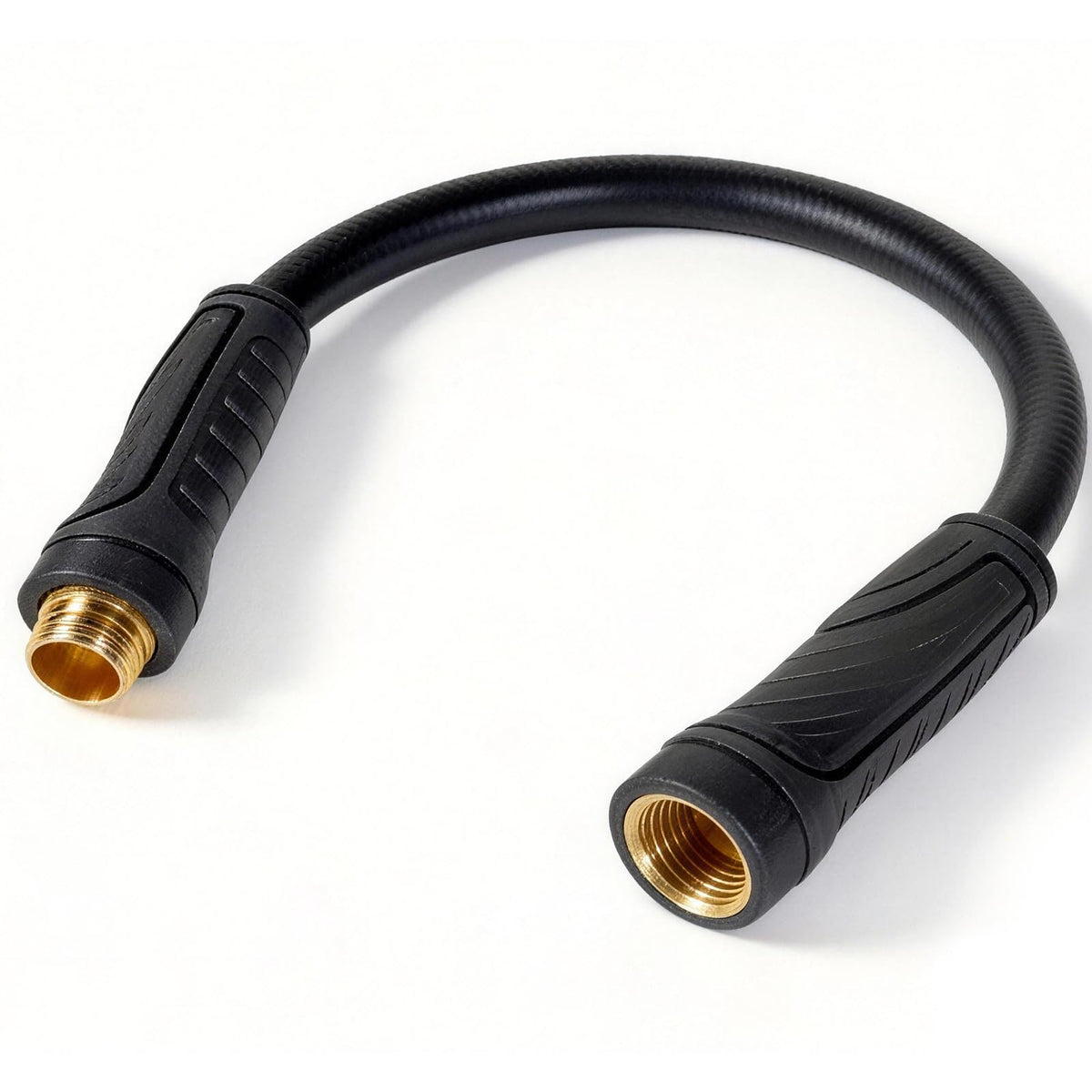 SheeChung short garden hose 2ft showing compact length for tight spaces and easy storage.