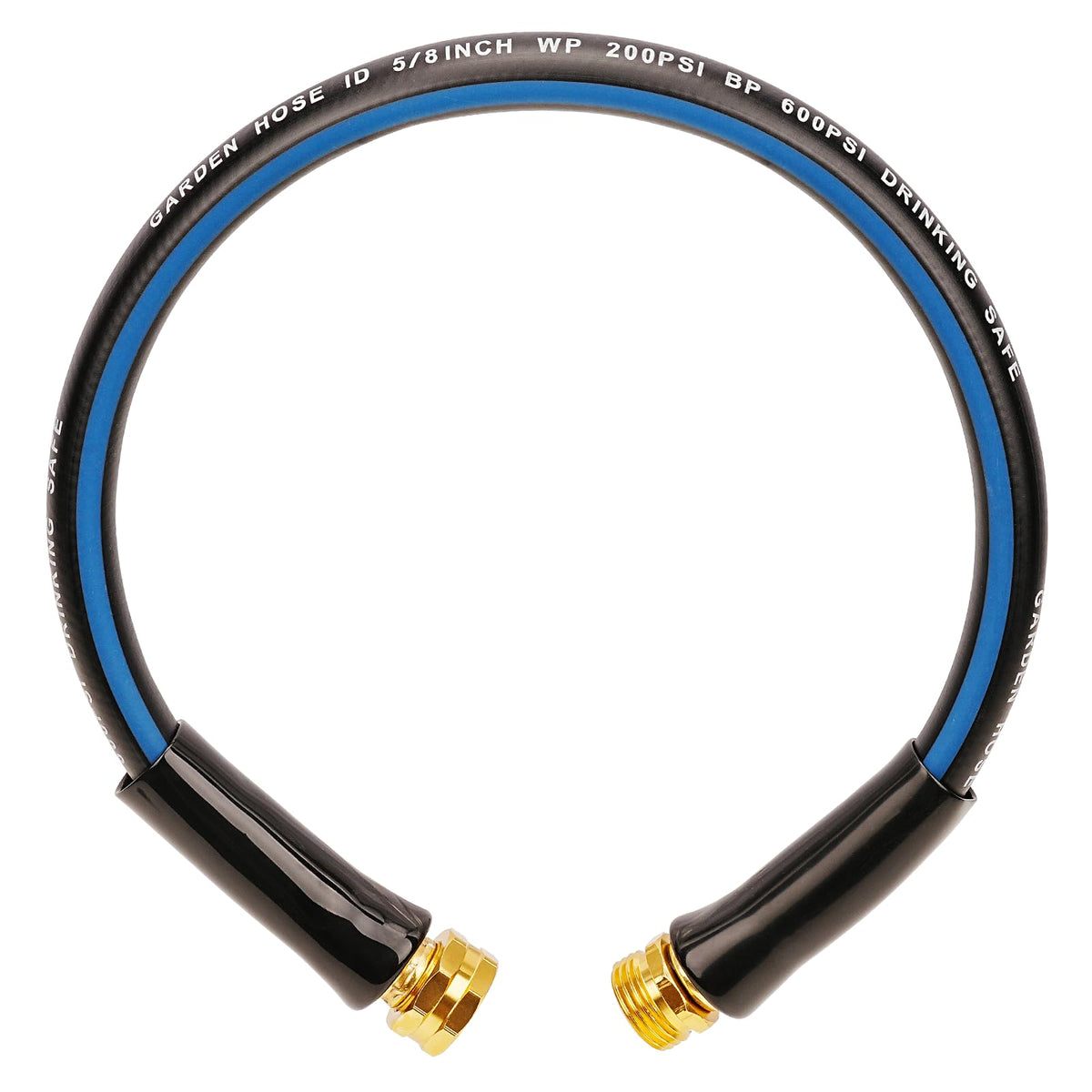 SheeChung short garden hose with connector for easy faucet hookup and leak-free flow.