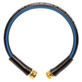 SheeChung short garden hose with connector for easy faucet hookup and leak-free flow.