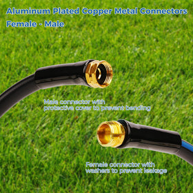 SheeChung Short Garden Hose kink free design reduces tangling during yard tasks.