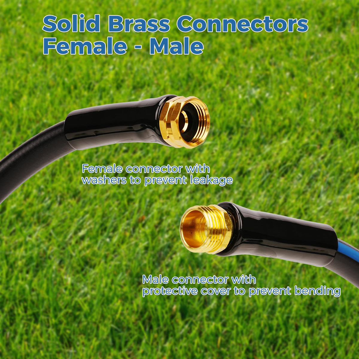 SheeChung short garden hose with kink-free design for smooth watering sessions.
