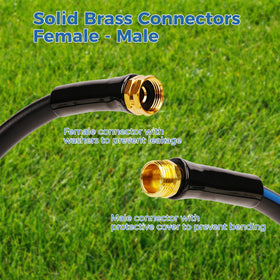 SheeChung short garden hose with kink-free design for smooth watering sessions.
