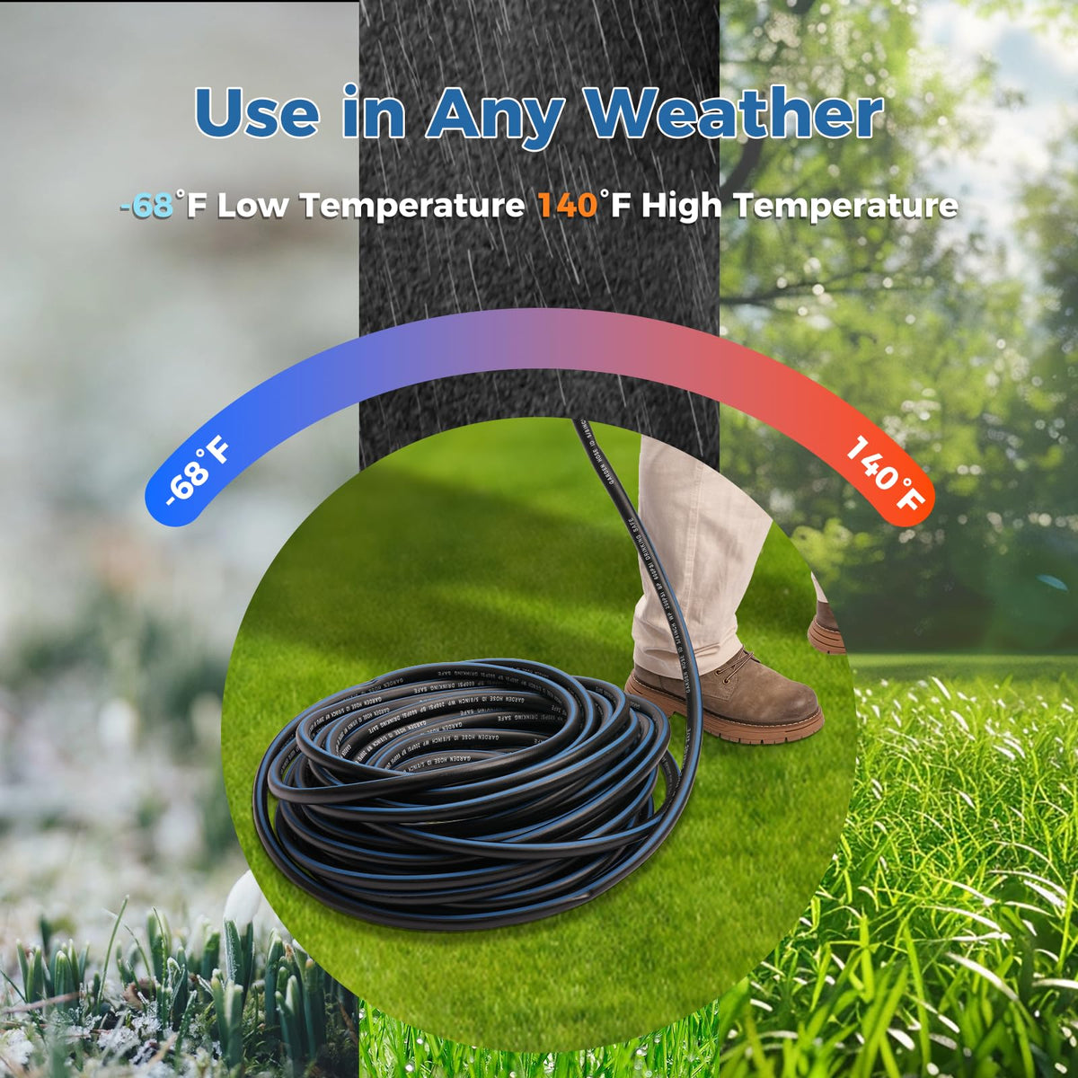 SheeChung Short Garden Hose supports multiple uses from hoses to dehumidifiers.