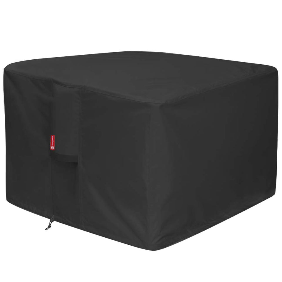 SheeChung square fire pit cover 32x32 protecting from rain