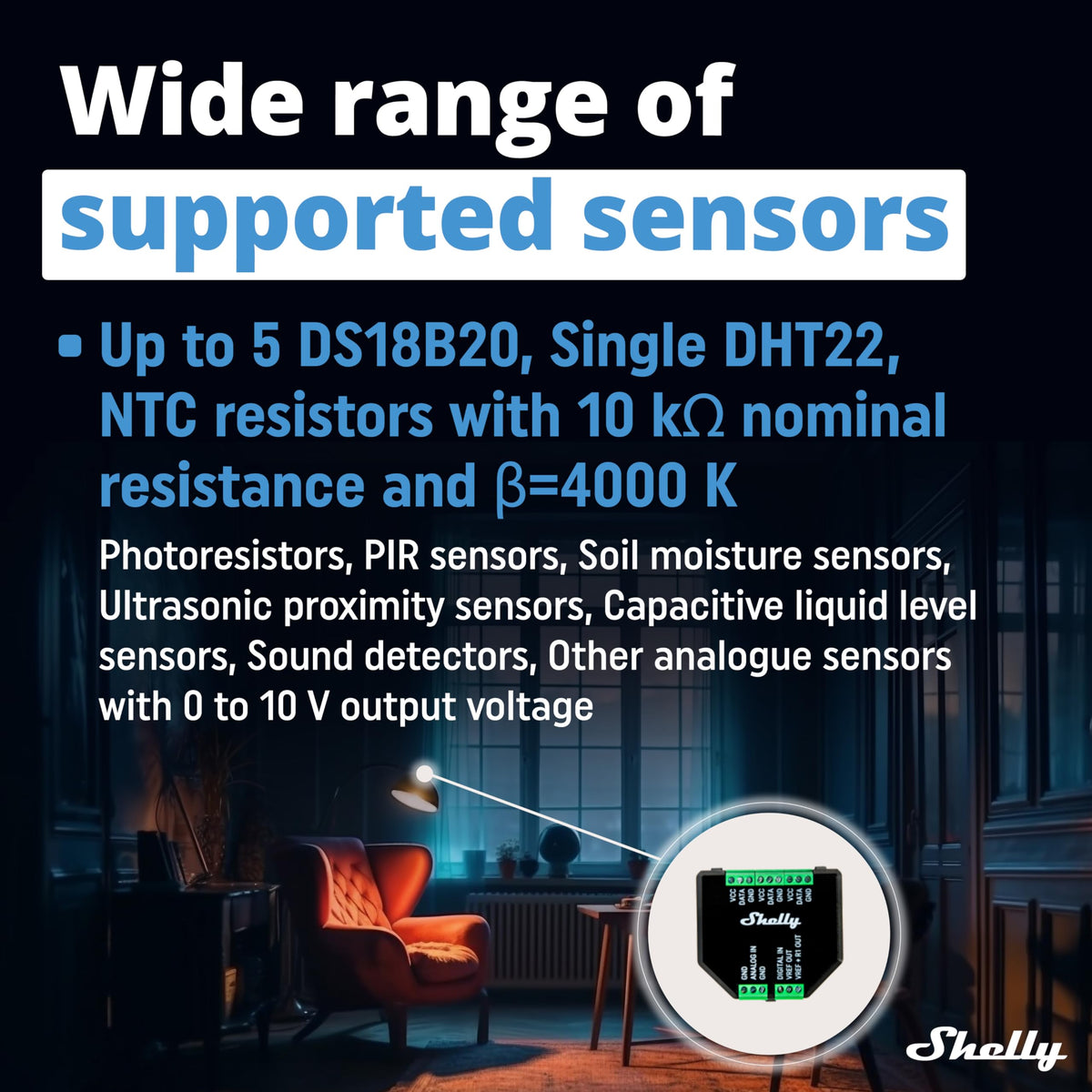 Shelly Plus Add-On rain sensor triggers awning at the right moment