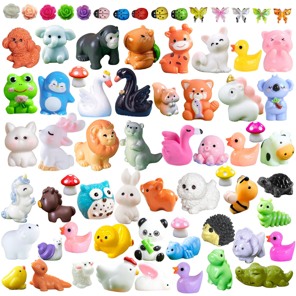 ShenJoy mini resin animals for fairy gardens add charm to outdoor decor.