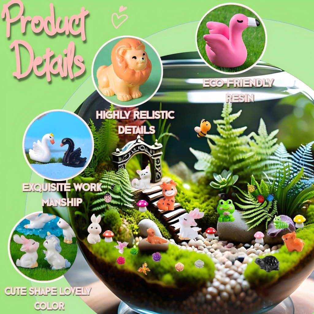 ShenJoy mini sea creatures enhance terrariums with colorful details.