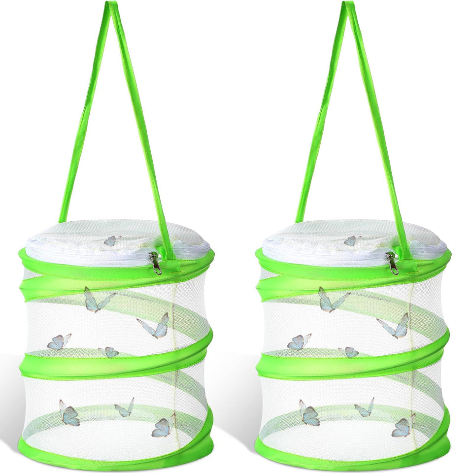 Sherr butterfly habitat folded flat for compact storage and transport