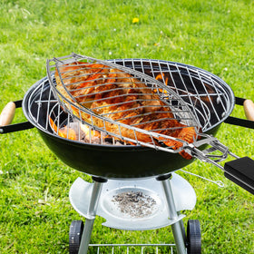 Shidaishiye large fish grill basket fits whole fish and bigger portions
