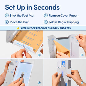 Shieldeck Roach Traps packaging front emphasizes non-toxic bait option