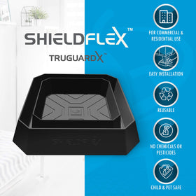 ShieldFlex TruGuard under sofa leg trap for ongoing prevention.