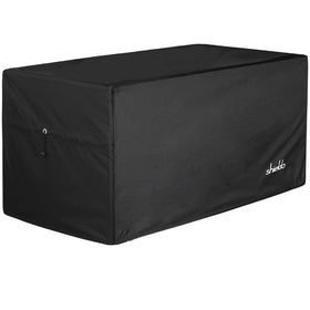 Shieldo deck box cover heavy-duty 600D waterproof fits 63 L x 30 W x 28 H for outdoor protection