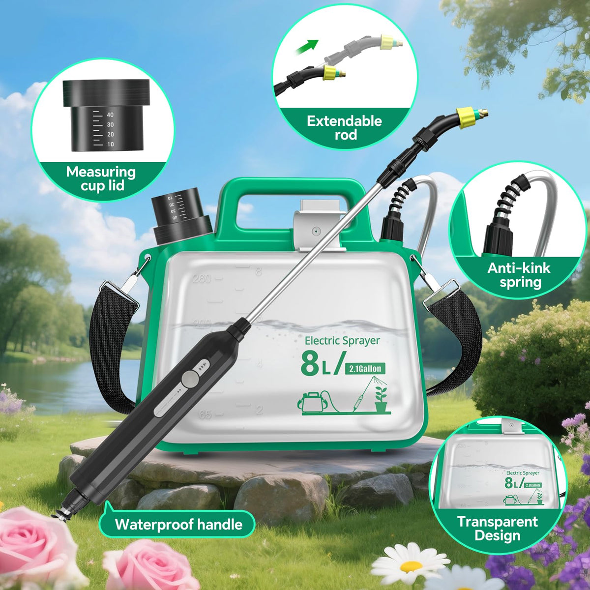 SHIJING sprayer handle with IP67 waterproof rating supports tough outdoor use.