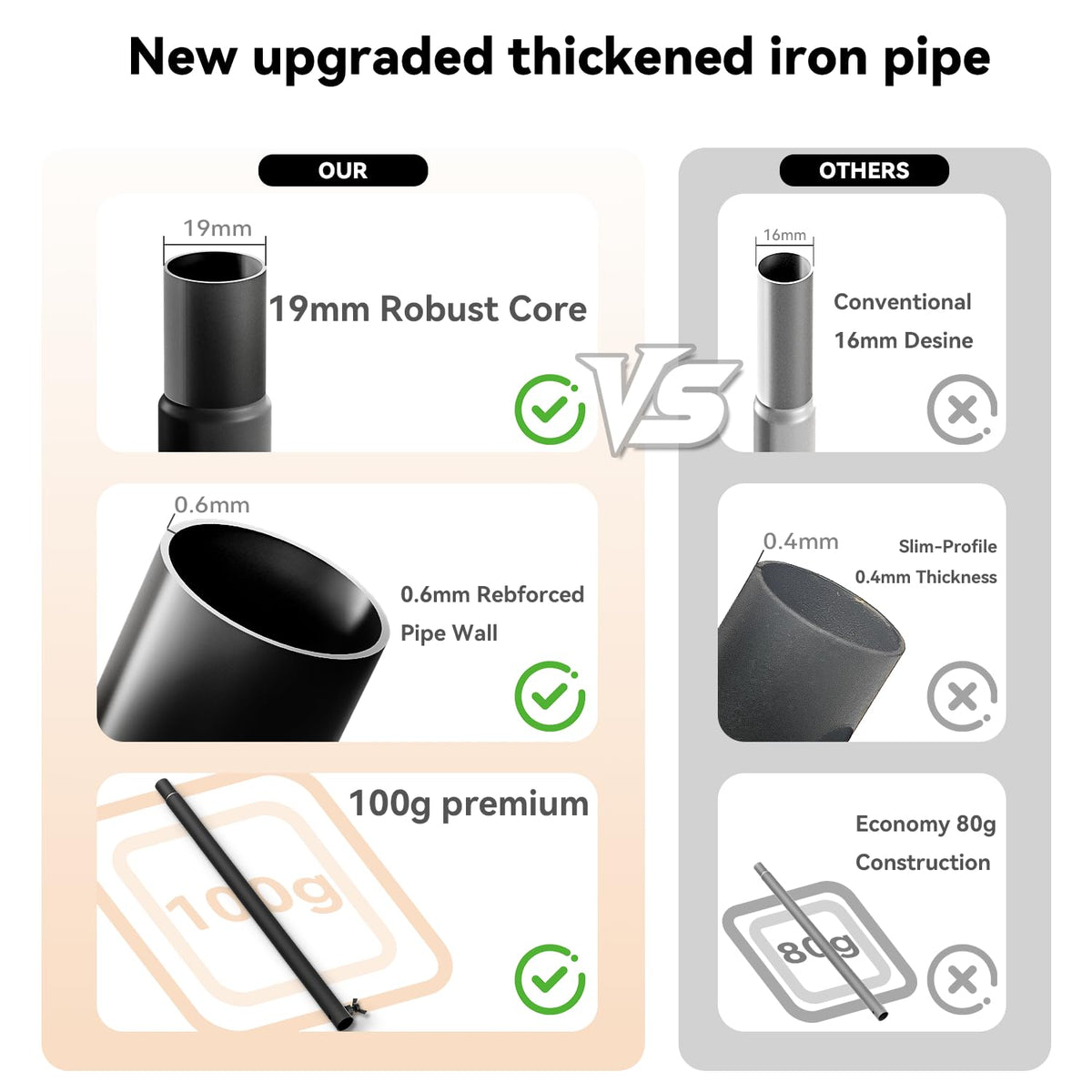 SHIJING thick metal tubes provide strong support for a dramatic arch.