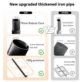 SHIJING thick metal tubes provide strong support for a dramatic arch.