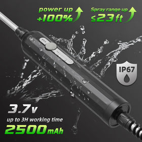 SHIJING 2-gallon tank for extended yard coverage.