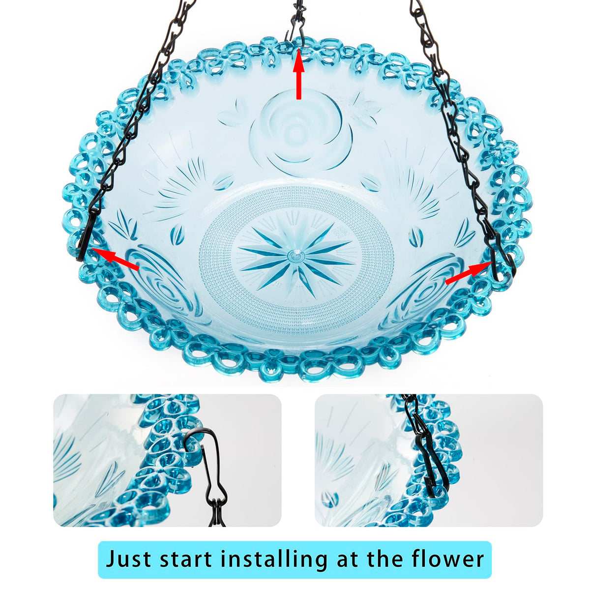 ShiMeiDing water station for garden invites birds to drink and refresh