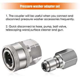 Shimeyao bright silver quick-connect assembly for easy on-site setup.