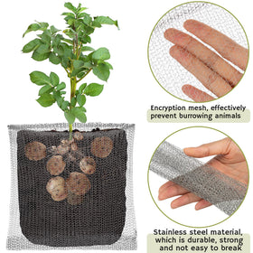 Shimeyao gopher basket 16x18 root guard for large plants and crops