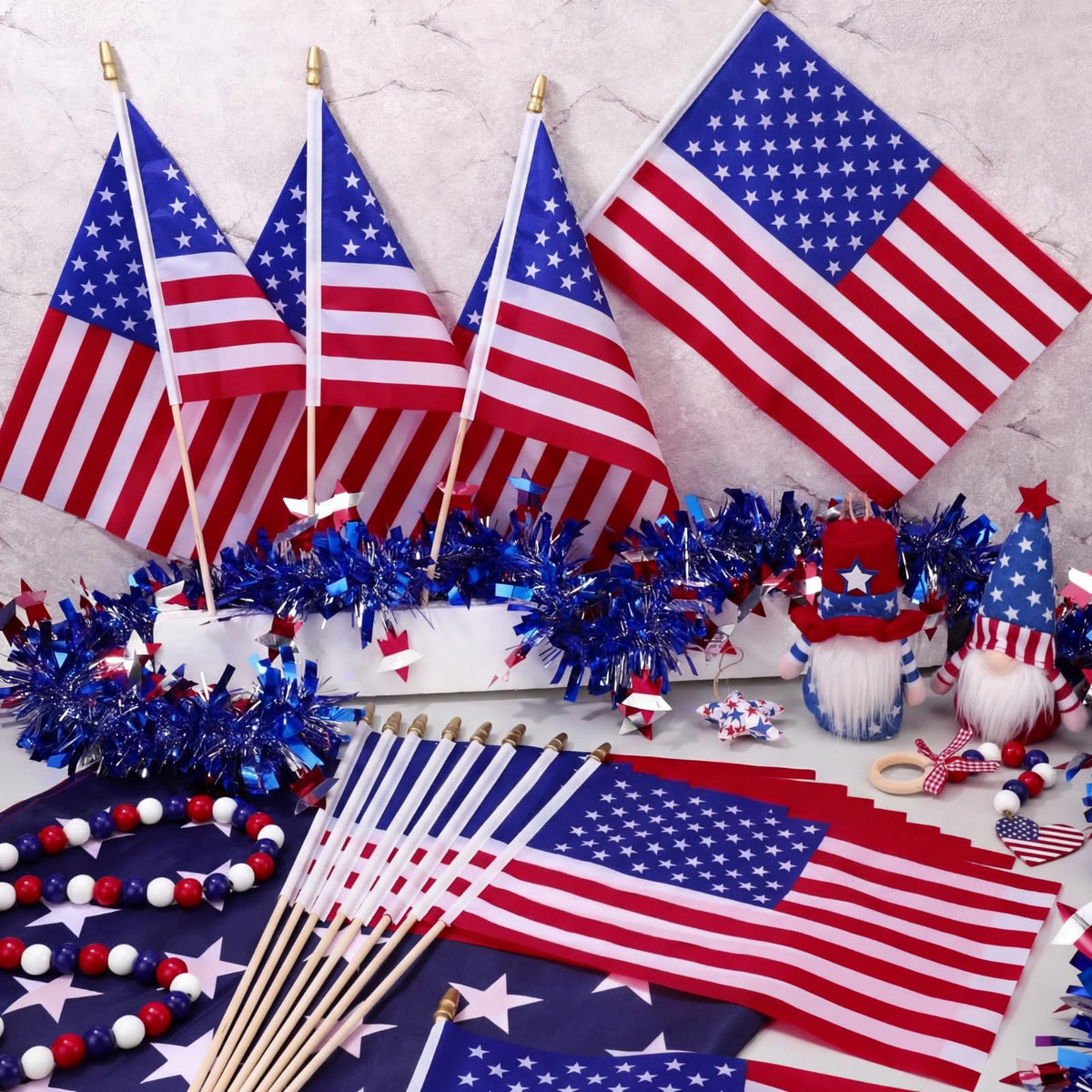Shimeyao flags perfect for parades and patriotic events