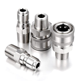 Shimeyao 1/4 inch adapters handle high PSI up to 6000 for heavy jobs.