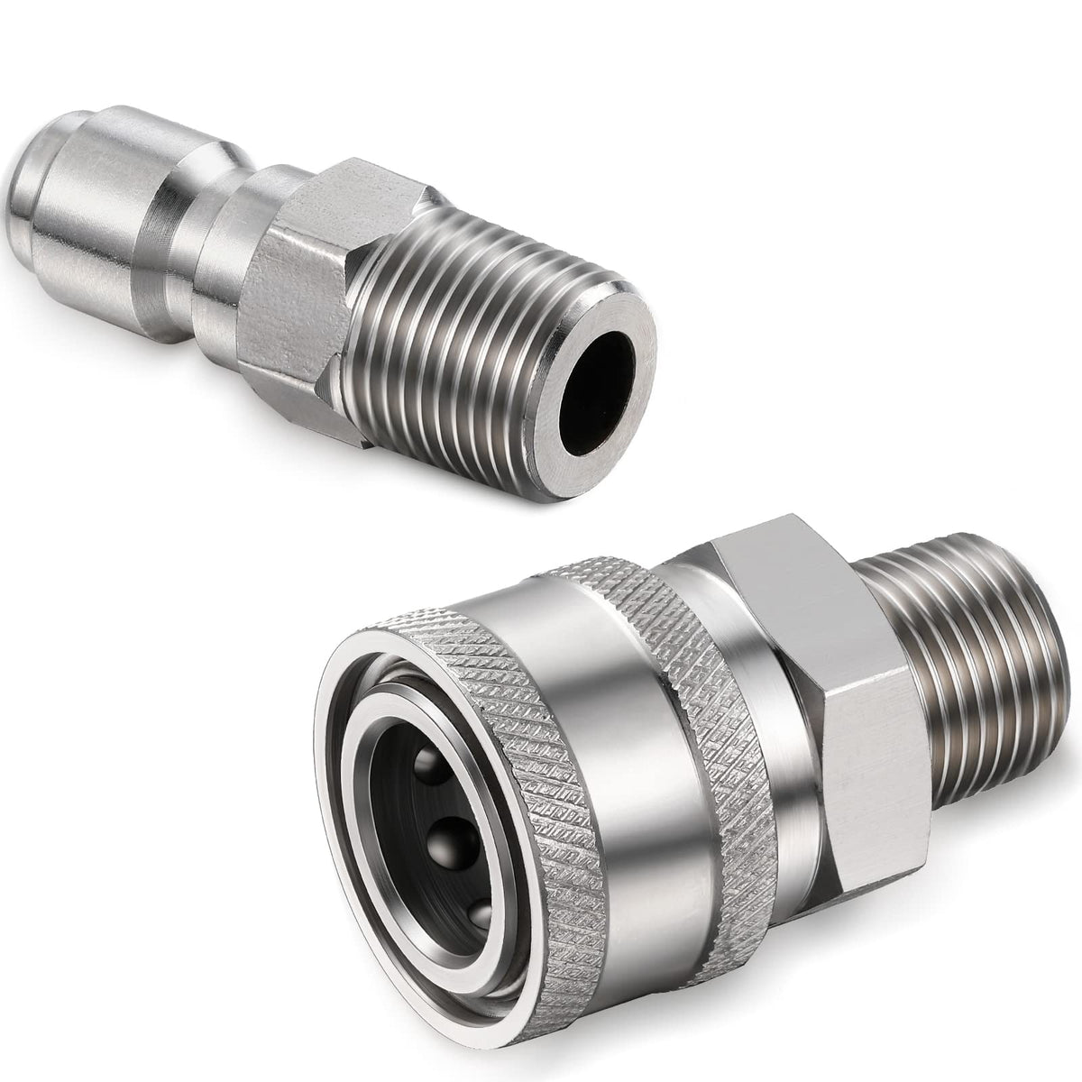 Shimeyao stainless steel quick-connects resist wear and fading outdoors.