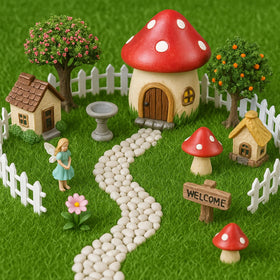 Shindel dollhouse grass decor 6x6 perfect for enchanting scenes and terrariums